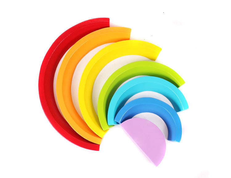 Montessori Houten Regenboog - Creatieve Speelset voor Ontwikkeling