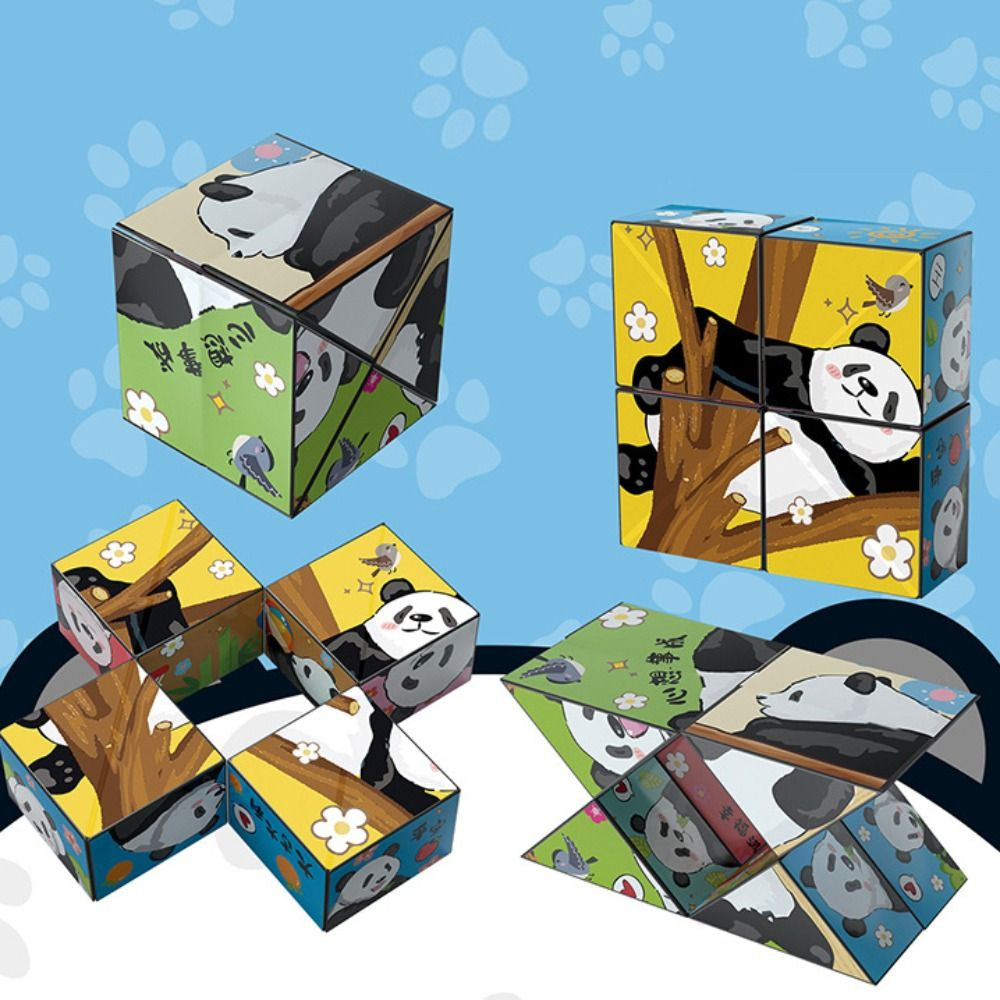 Panda Puzzelkubus - Educatief Speelplezier voor Kinderen