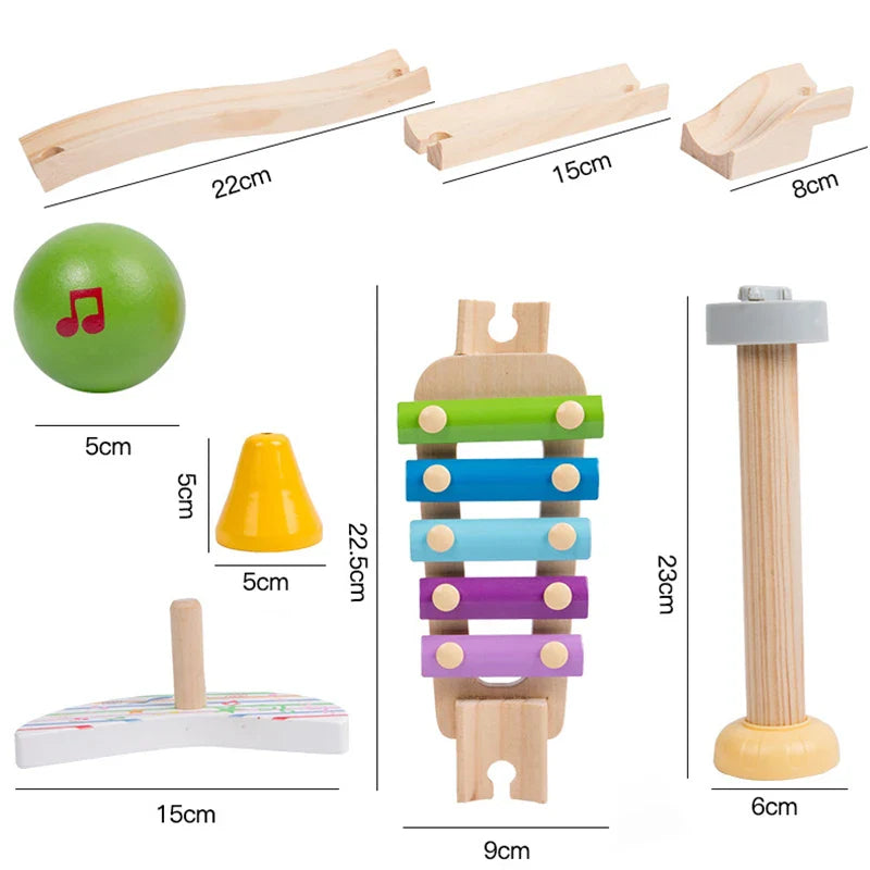 Muzikale Knikkerbaan - Montessori Melodieën - Sensorisch Speelgoed