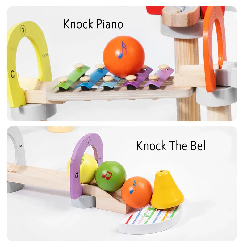 Muzikale Knikkerbaan - Montessori Melodieën - Sensorisch Speelgoed