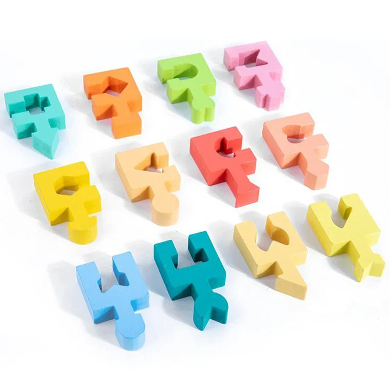Creatieve Puzzeluitdagingen - Houten Geometrische Breinbreker