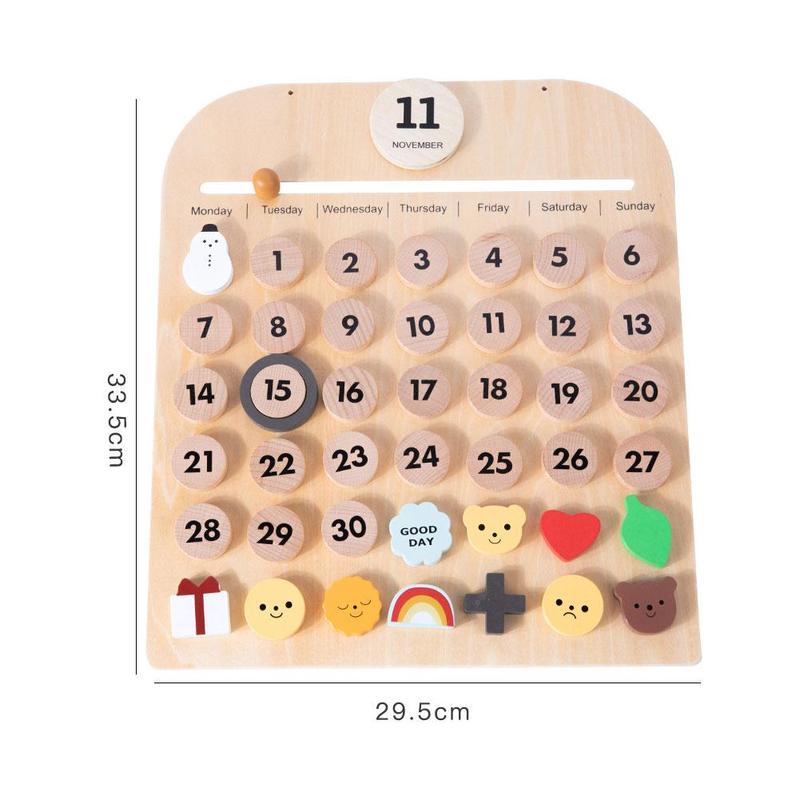 Magnetische Kinderkalender - Ontdek de Wereld van Tijd en Seizoenen