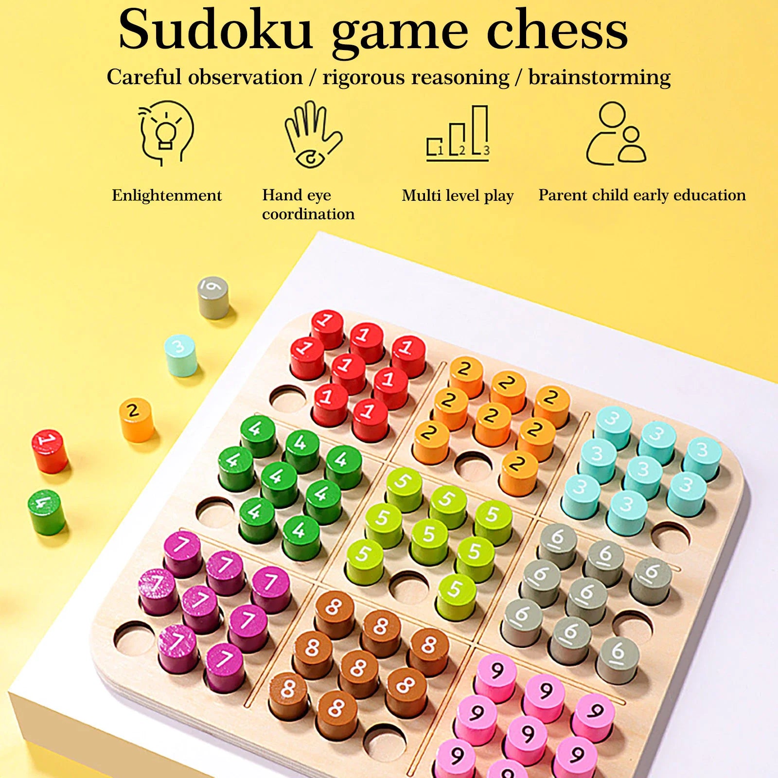 Houten 3D Sudoku - Eindeloos Speelplezier en Breintraining