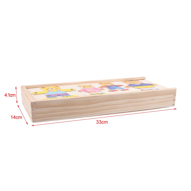 Houten Verkleedpuzzel Boris - Creatieve Verkleedpret voor Kinderen