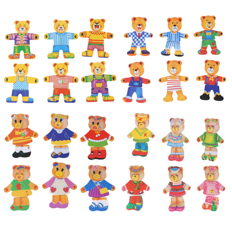 Houten Verkleedpuzzel Boris - Creatieve Verkleedpret voor Kinderen