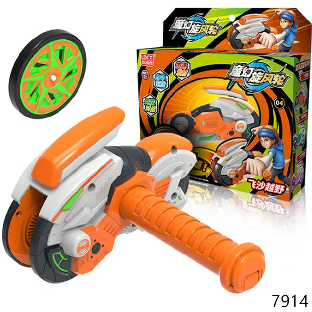 Avontuurlijke Motor Spinner - Speelgoedmotor met Draaiwielen