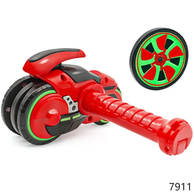 Avontuurlijke Motor Spinner - Speelgoedmotor met Draaiwielen