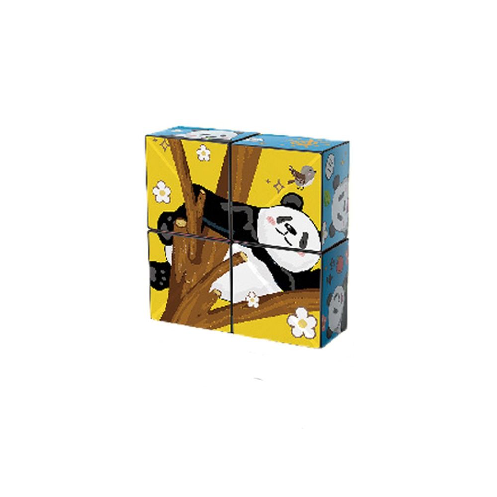 Panda Puzzelkubus - Educatief Speelplezier voor Kinderen