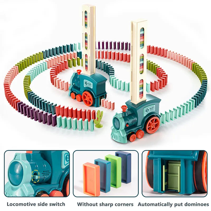 Magische Domino Trein – Speel en Leer met Kleurrijke Domino’s