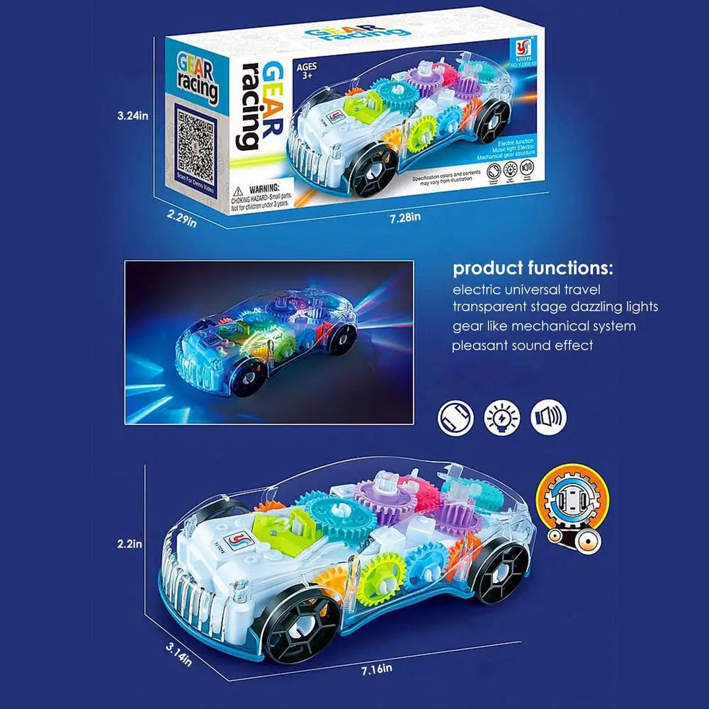 Lichtgevende Snelheidsduivel - Raceauto met LED Verlichting