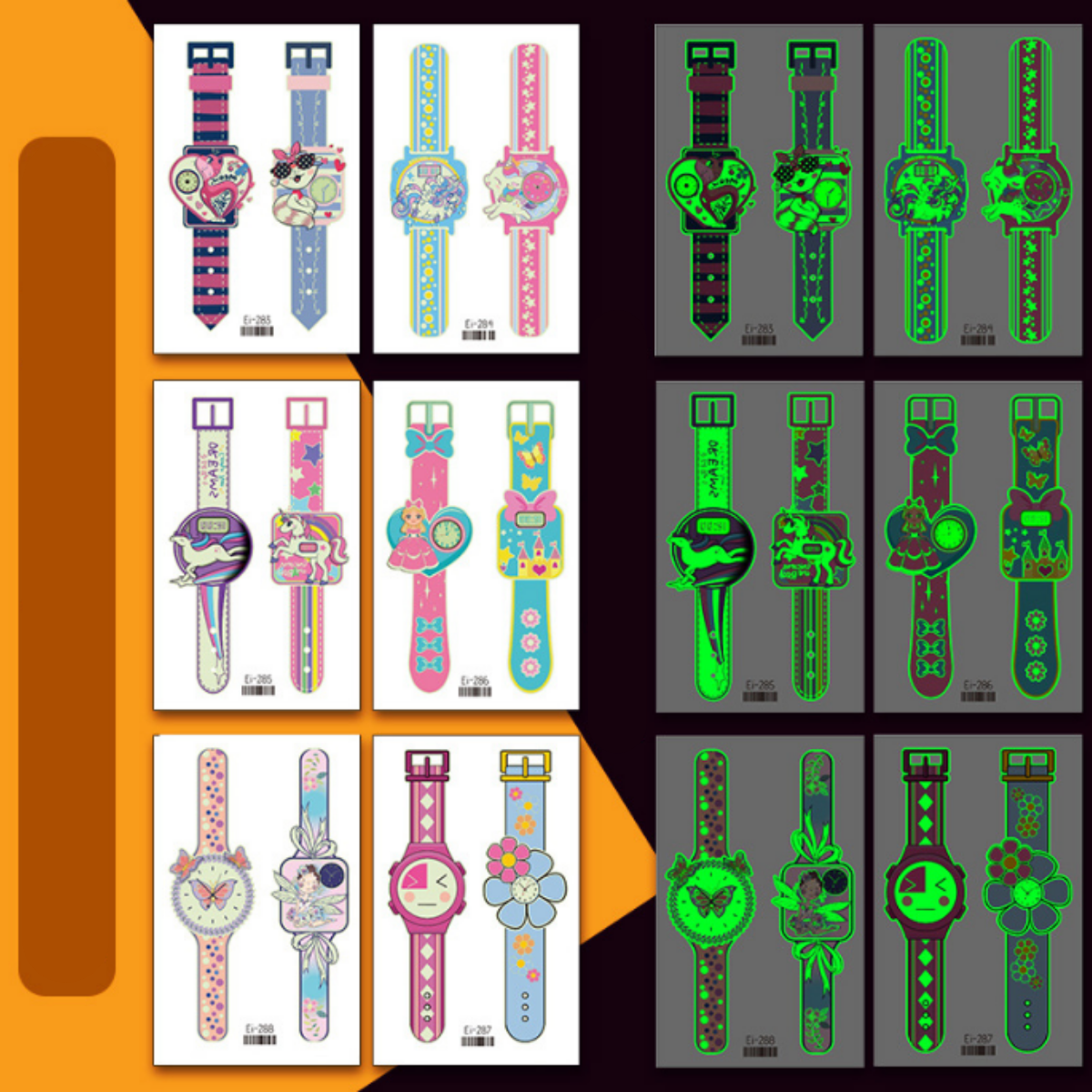 Magische Glow-in-the-Dark Polsstickers - Tatoeages voor de Pols