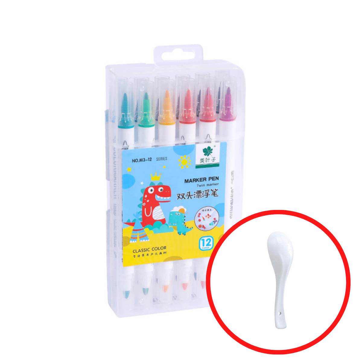 Waterkunst Pen - Creëer Kunstwerken op het Water - Waterverfset (Inclusief GRATIS keramische lepel)