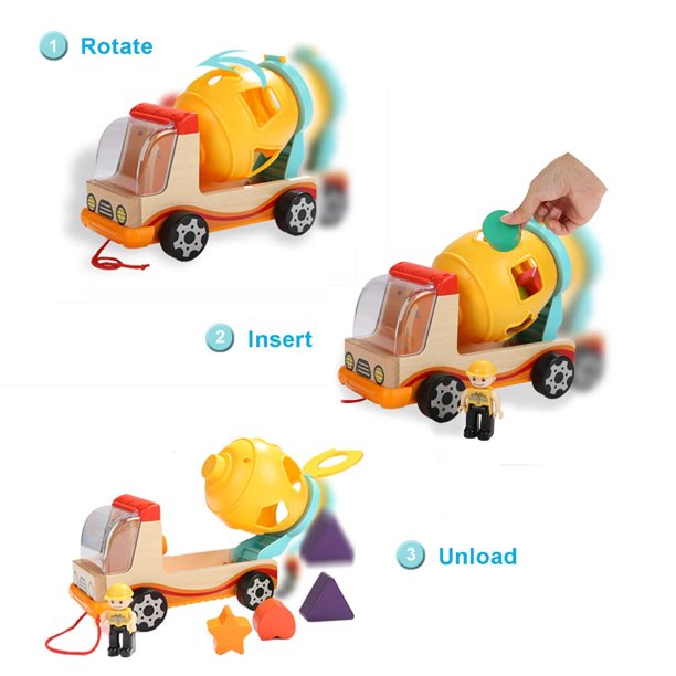 Sorteer Speelgoed Vrachtwagen - Creatieve Mix & Match Fun voor Kinderen