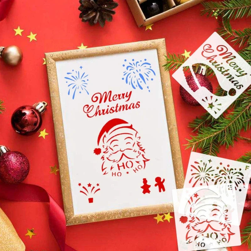 Kerst Stencil Set - Betoverende Kerstcreaties - Sjablonen voor Kerst
