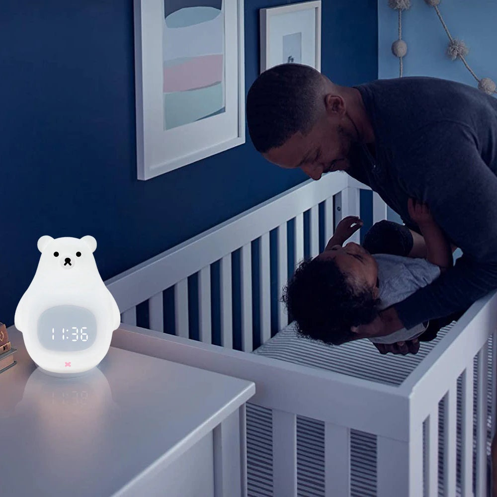 Beer Alarm Slaaptrainer voor Kinderen - Nachtlamp & Wekker