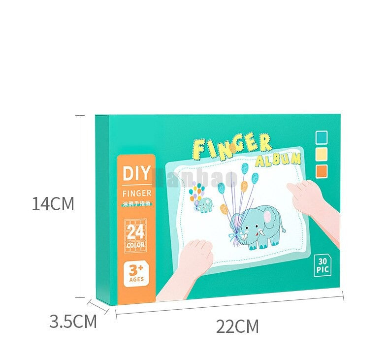 Vingeralbum - Creatief Spelen Zonder Zorgen - Vingerverf Set