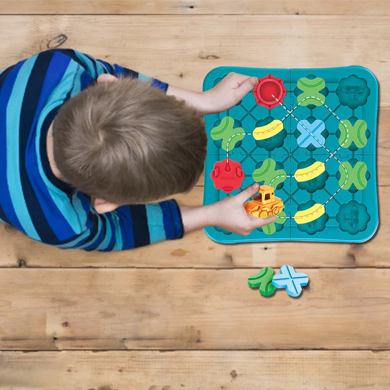 Bouw & Leer Logische Wegenbouwer - Educatief Speelplezier voor Kinderen