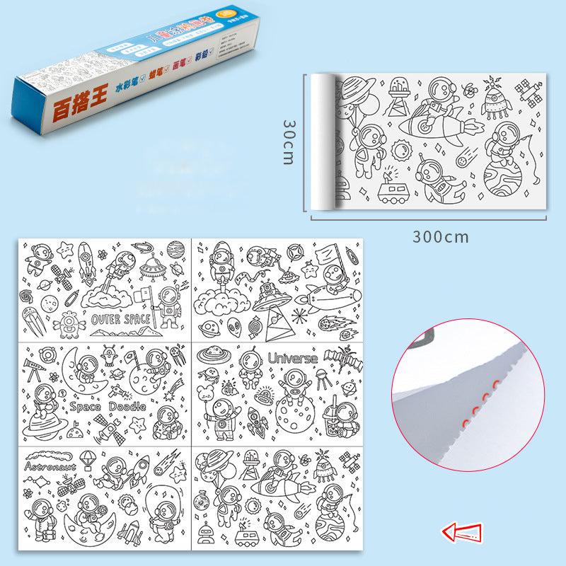 Kleurpapier XXL - Ontketen de Creativiteit van je Kind - Reuze Kleurplaat