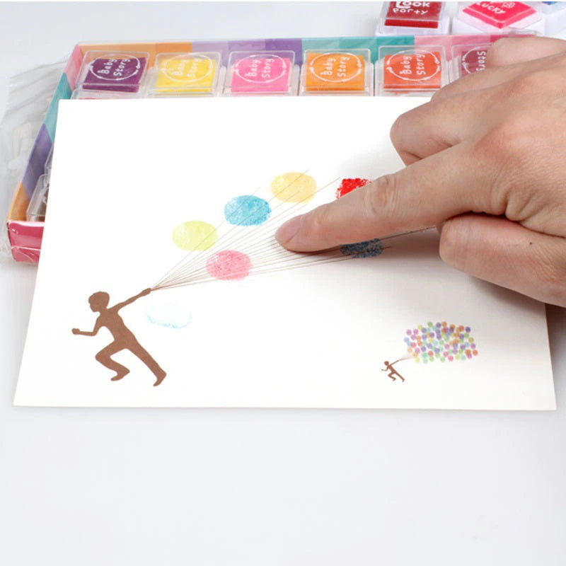 Vingeralbum - Creatief Spelen Zonder Zorgen - Vingerverf Set