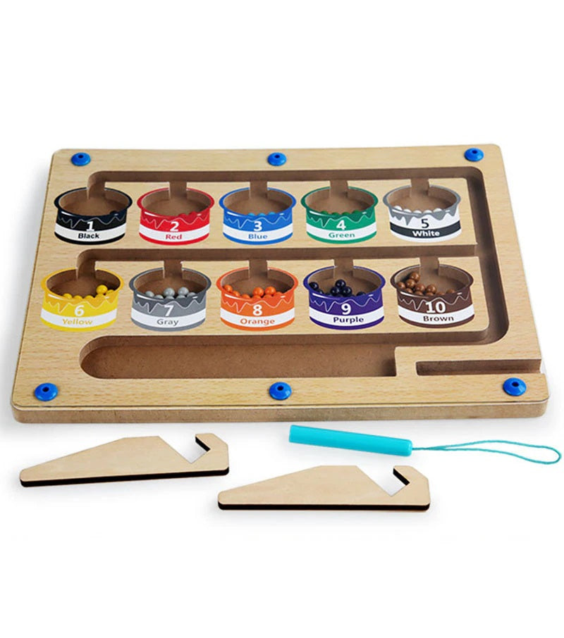 Magnetisch Doolhofavontuur - Interactief Sorteerbord voor Kinderen