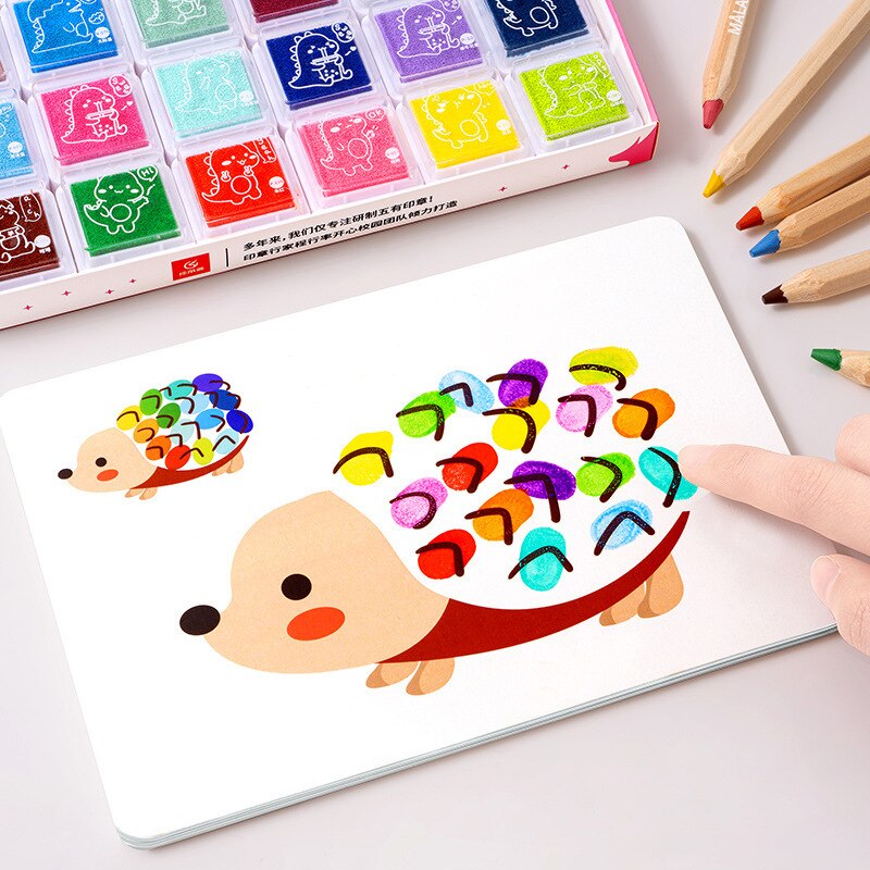 Vingeralbum - Creatief Spelen Zonder Zorgen - Vingerverf Set