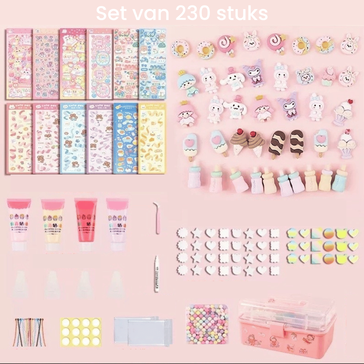Leuke Cartoon Sticker Set -Ontwerp Je Eigen 3D Stickers