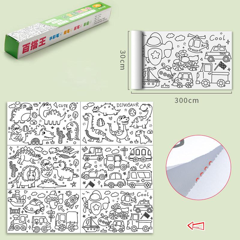 Kleurpapier XXL - Ontketen de Creativiteit van je Kind - Reuze Kleurplaat