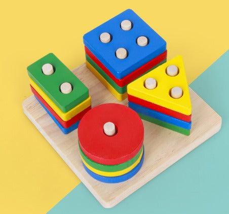 Geometrische Blokken - Vormen- en Kleurherkenning voor Kinderen
