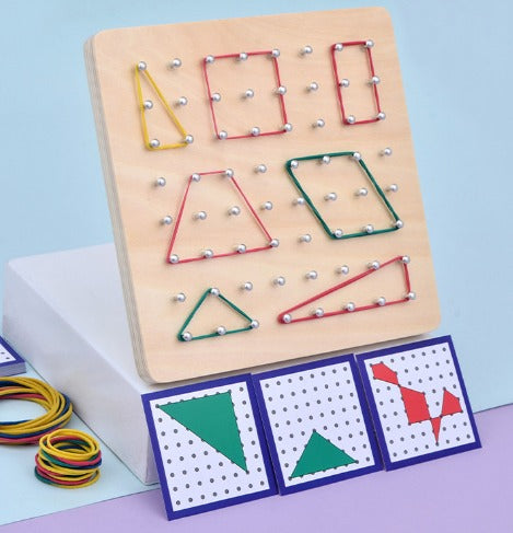 Geometrisch Zoek- en Verbindingsbord voor Kinderen