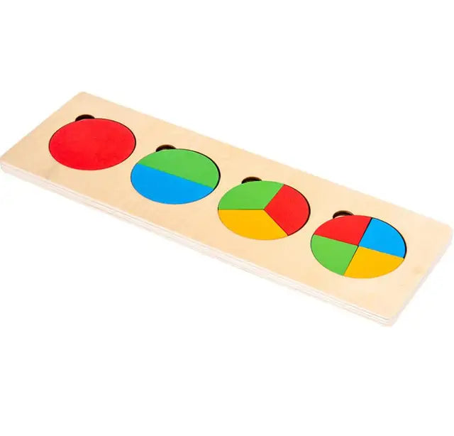 Montessori Geometrische Vormen Puzzel - peuterpuzzel plezier!