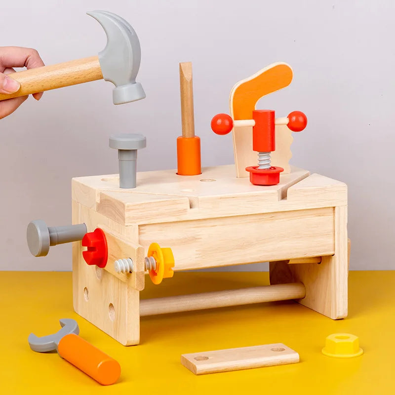 Mini Bouwmeesters - Houten Timmer Speelset voor Kinderen