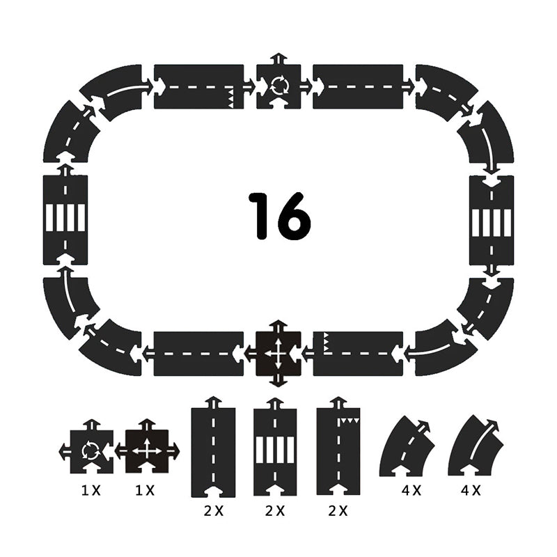 Creatieve Snelweg Puzzelbaan - Racebaan voor Eindeloos Speelplezier