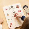 Leer het Menselijk Lichaam - Educatieve Stapelpuzzel voor Kinderen