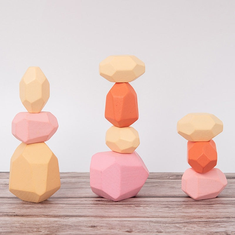 Montessori Bouwstenen Nordic - Creatieve Houten Blokken Set