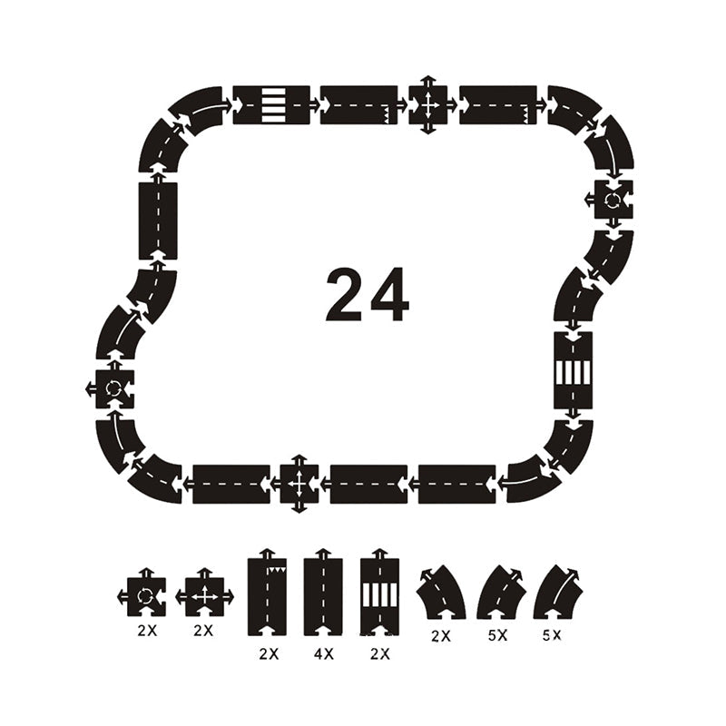 Creatieve Snelweg Puzzelbaan - Racebaan voor Eindeloos Speelplezier