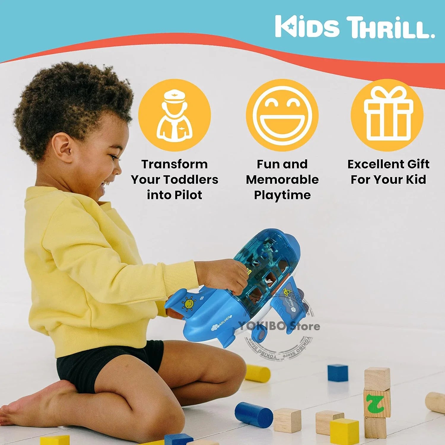 Avonturen Vliegtuig - De Perfecte Copiloot - Speelgoedvliegtuig voor Kinderen