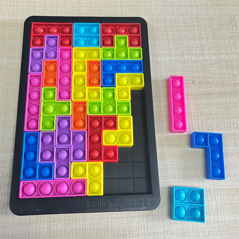 Tetris Fidget Speelgoed - Ontspannende Fidget Fun voor Kinderen en Volwassenen