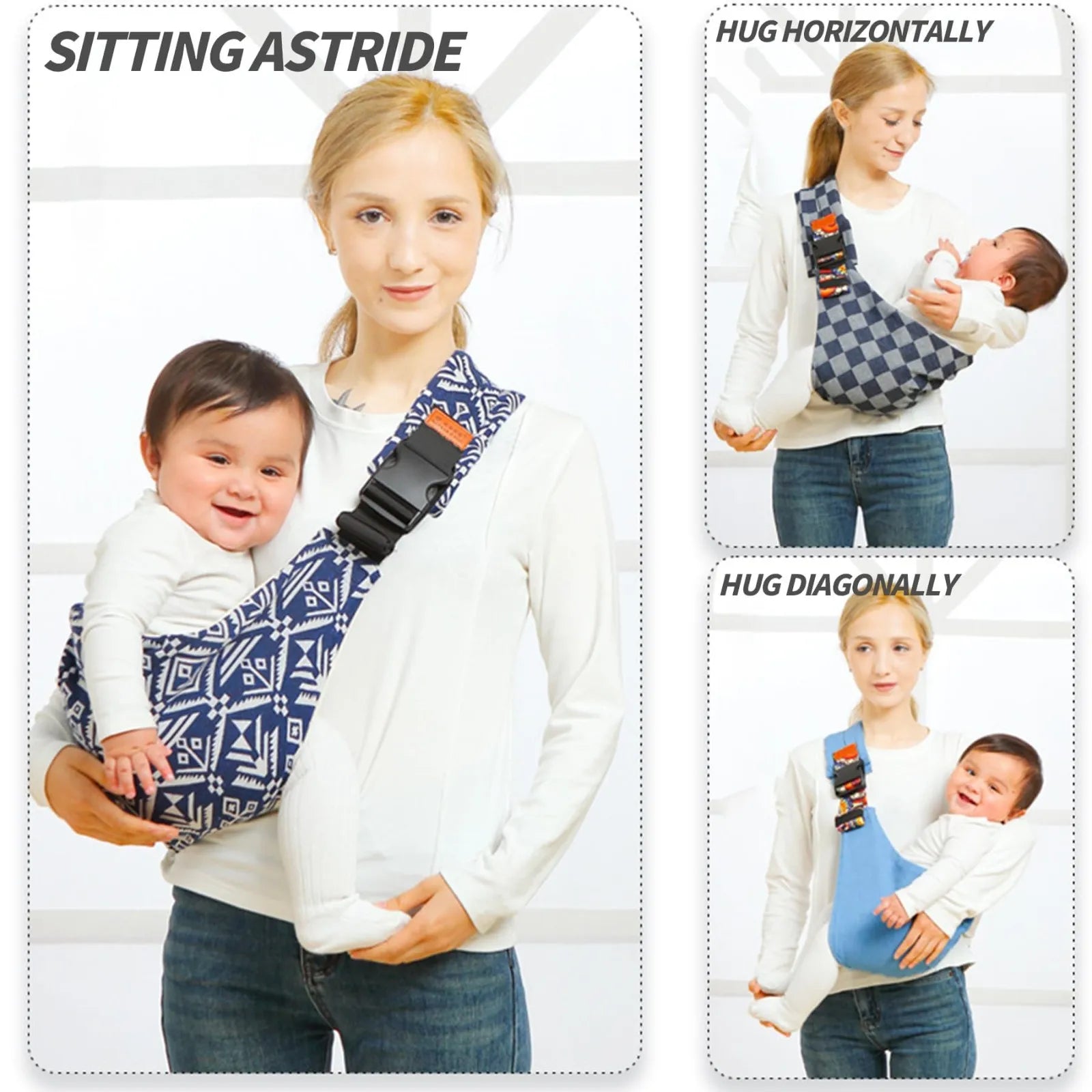 Comfortabele Baby Draagdoek - Verstelbare Draagzak - Heupdrager