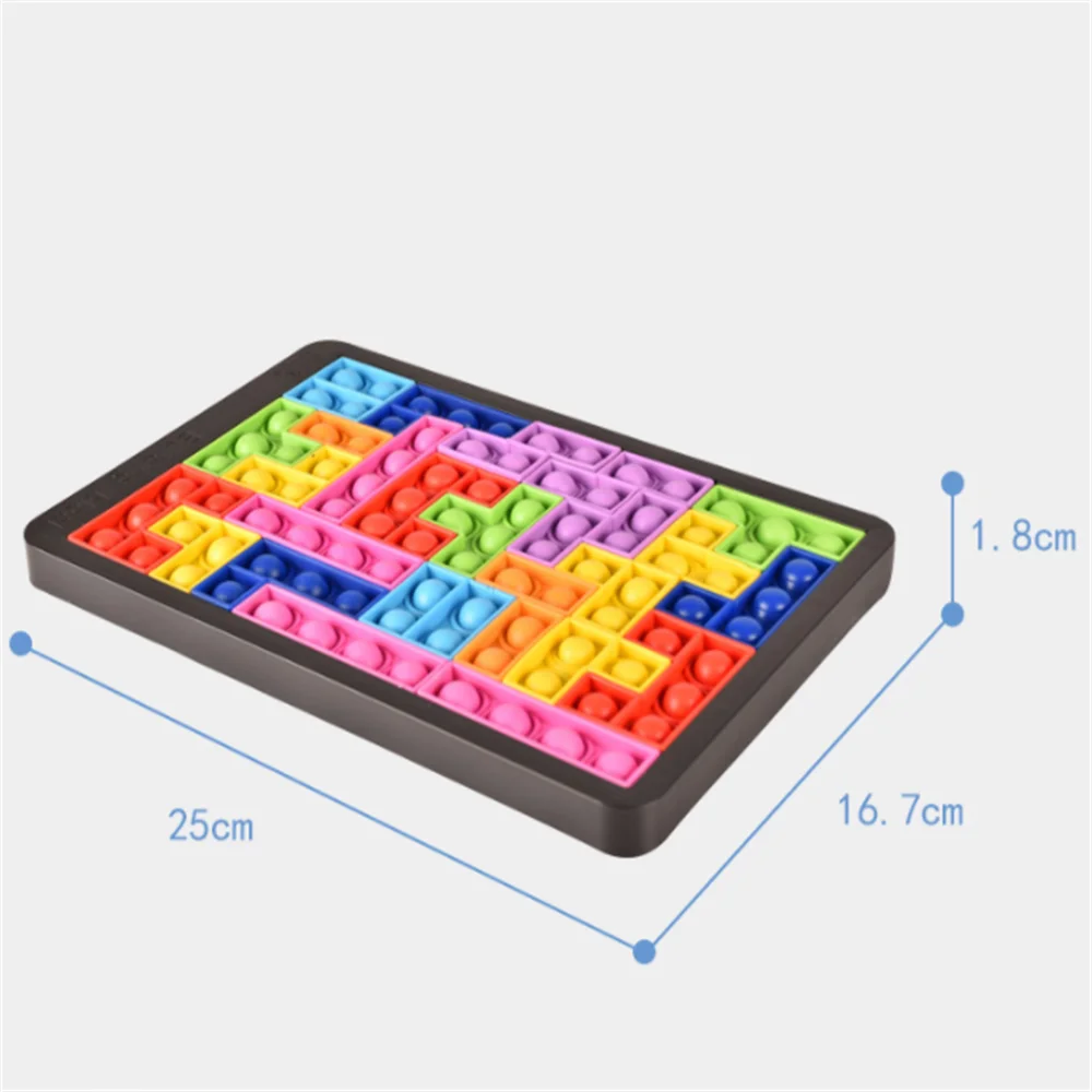 Tetris Fidget Speelgoed - Ontspannende Fidget Fun voor Kinderen en Volwassenen