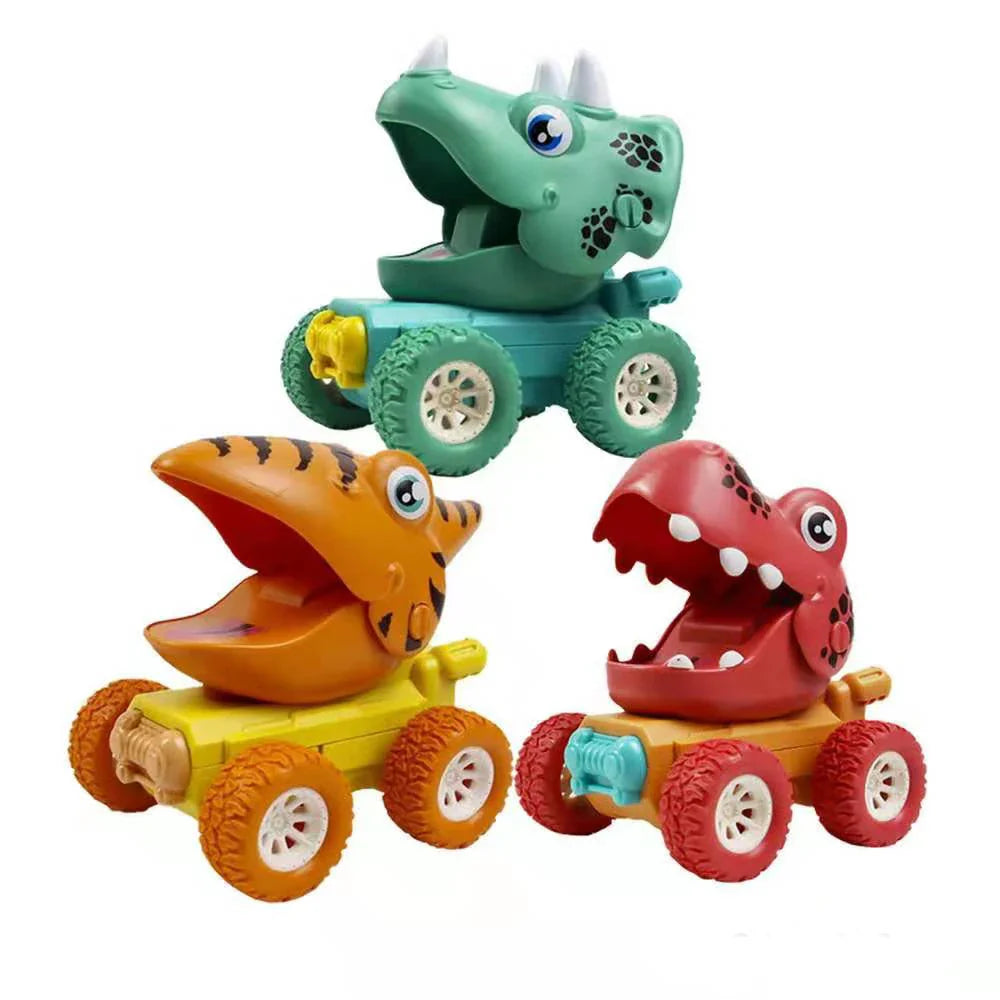 Dino Race Monstertruck - Push & Go Dinosaurus Speelgoedauto's