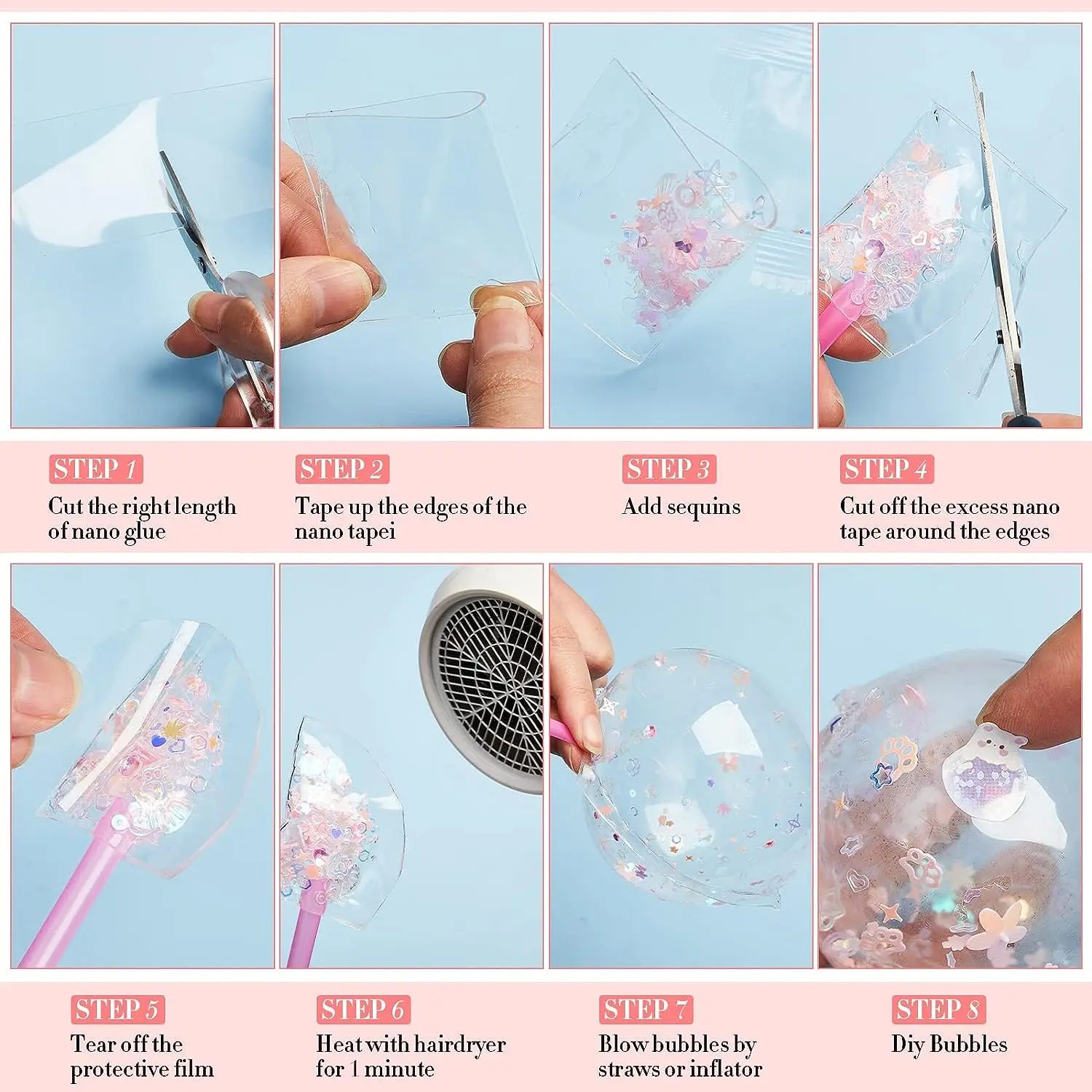 Kleurrijke Bubbelpret - Nano Bubbeltape voor Avontuurlijke Speelmomenten