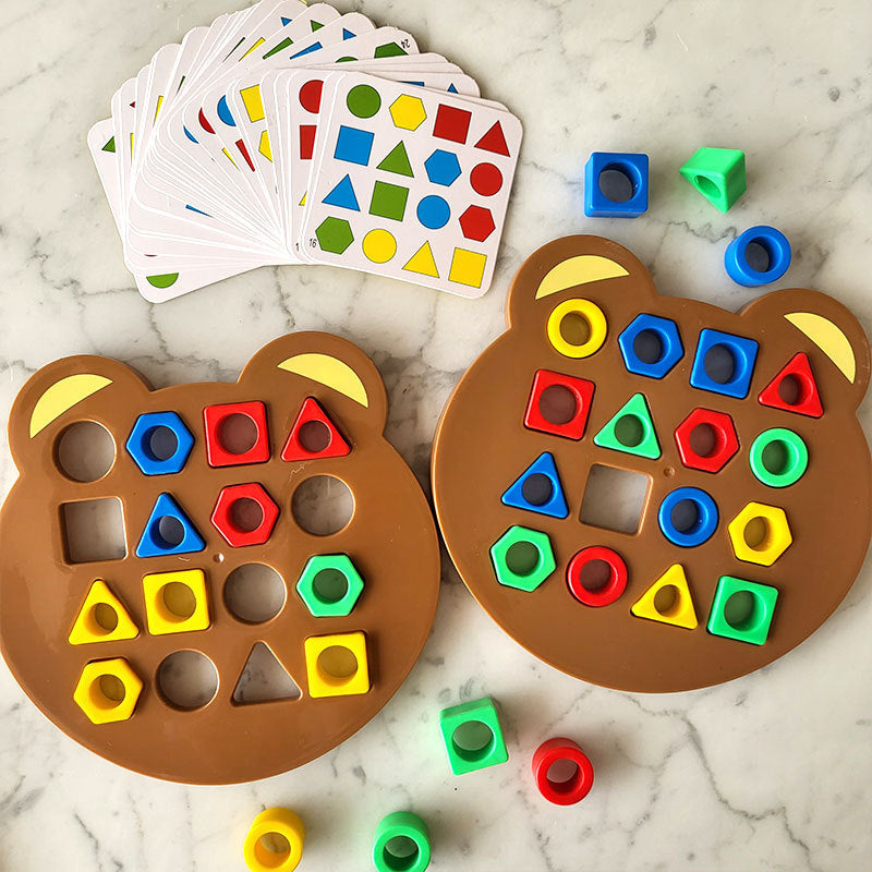 Vormenpuzzel Beer – Leer Vormen Herkennen met Plezier