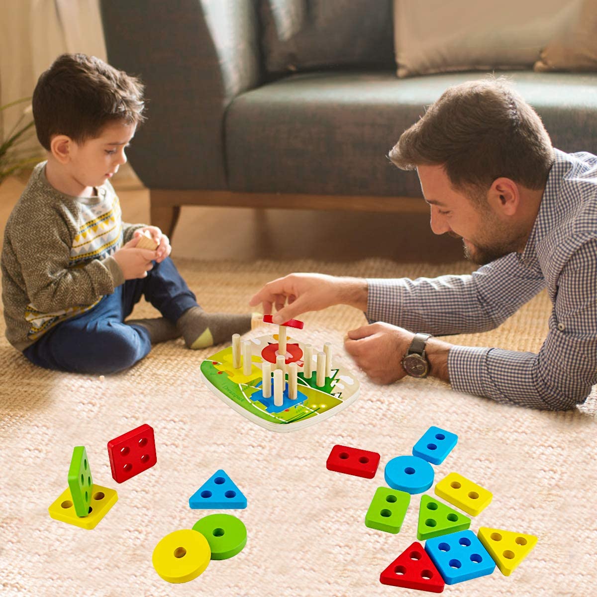 Geometrische Blokken - Vormen- en Kleurherkenning voor Kinderen